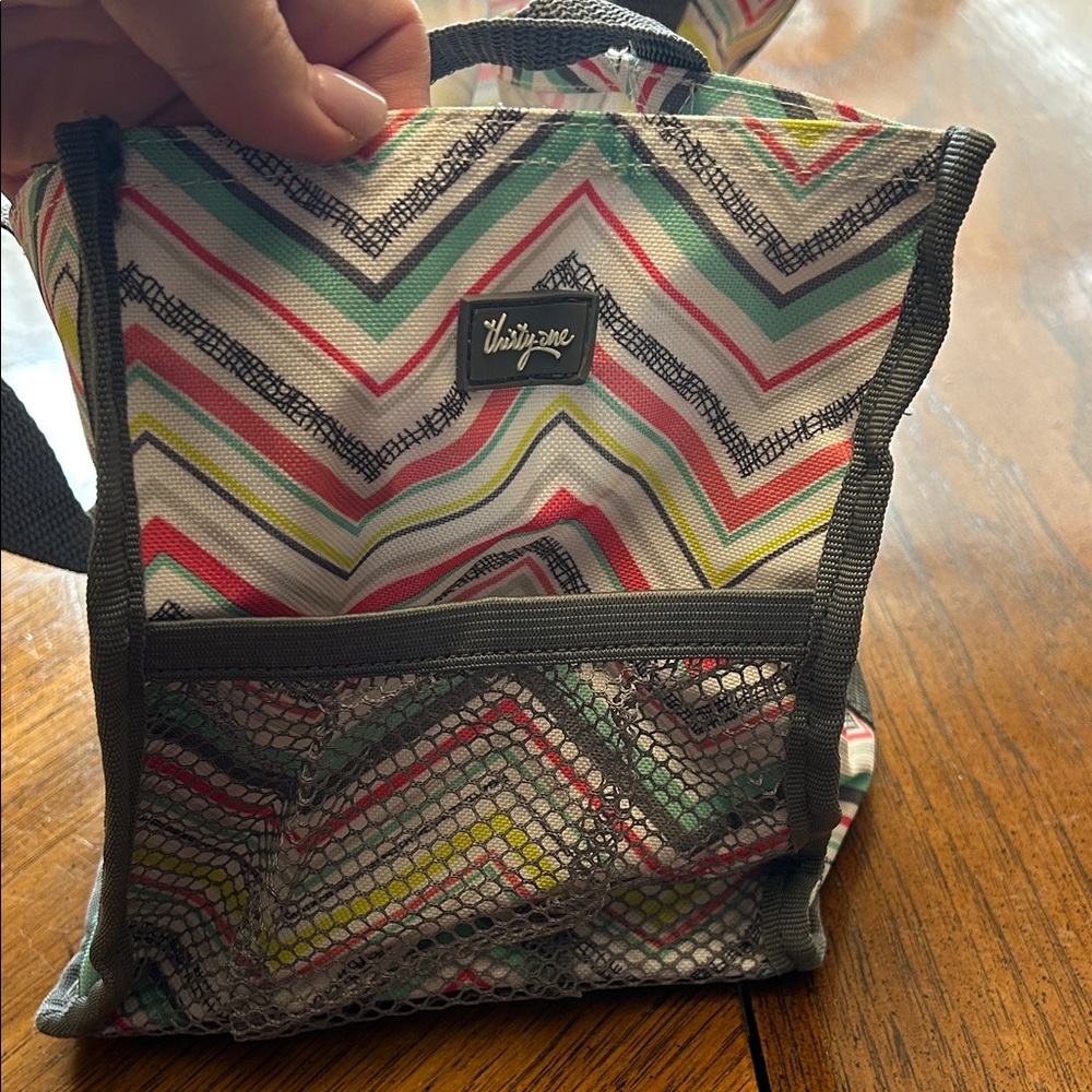 Thirty-One Multicolor Chevron Small Tote - Picture 3 of 6